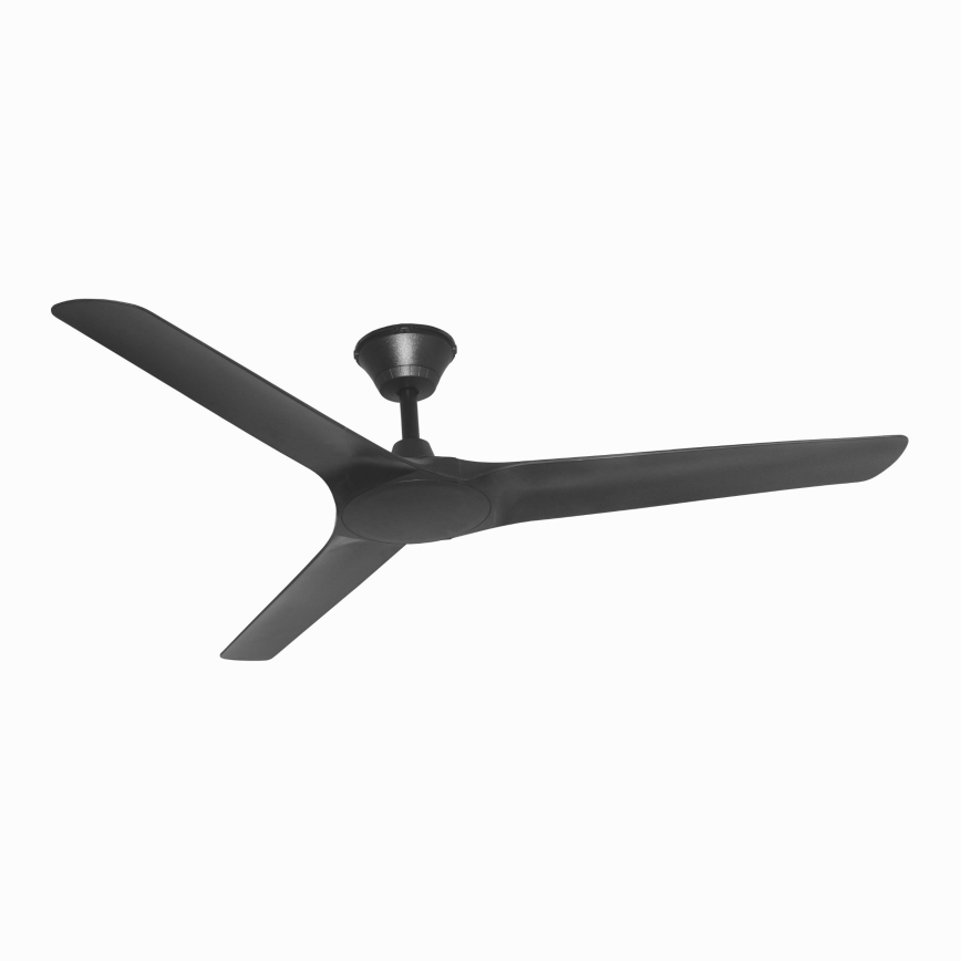 Lucci Air 21321649 - Laeventilaator ABYSS d. 142 cm IP66 must + kaugjuhtimispult