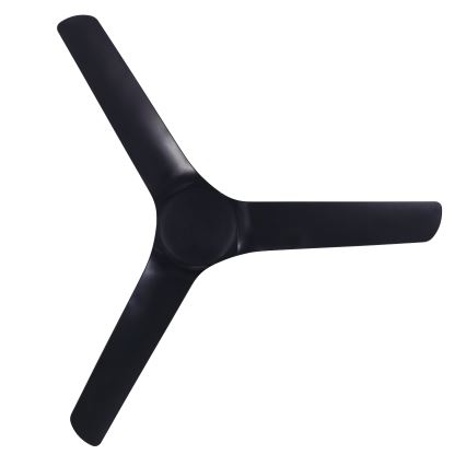 Lucci Air 21321649 - Laeventilaator ABYSS d. 142 cm IP66 must + kaugjuhtimispult