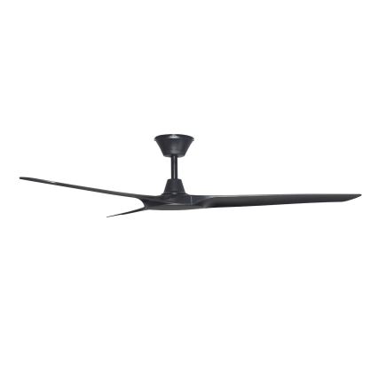 Lucci Air 21321649 - Laeventilaator ABYSS d. 142 cm IP66 must + kaugjuhtimispult