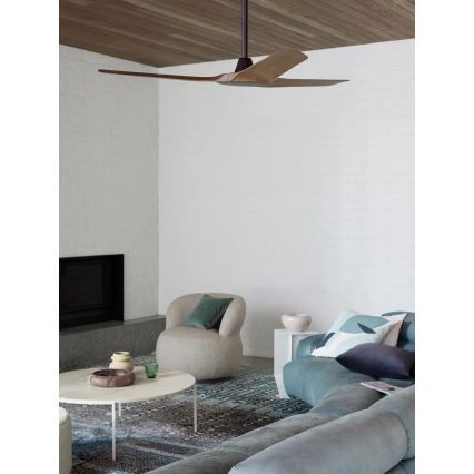 Lucci Air 21321749 - Laeventilaator ABYSS d. 142 cm IP66 pruun + kaugjuhtimispult