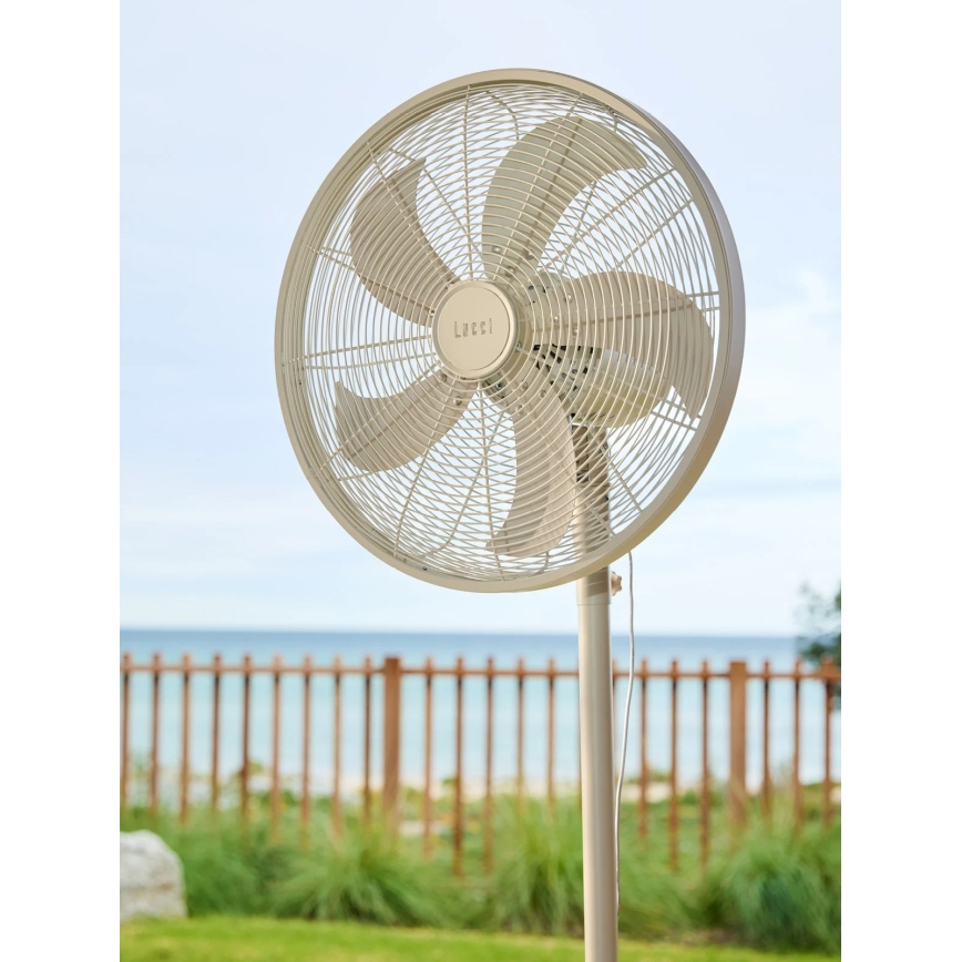 Lucci Air 21326449 - Põrandatuuluti GLIDE 36W/230V, läbimõõt 45 cm, valge