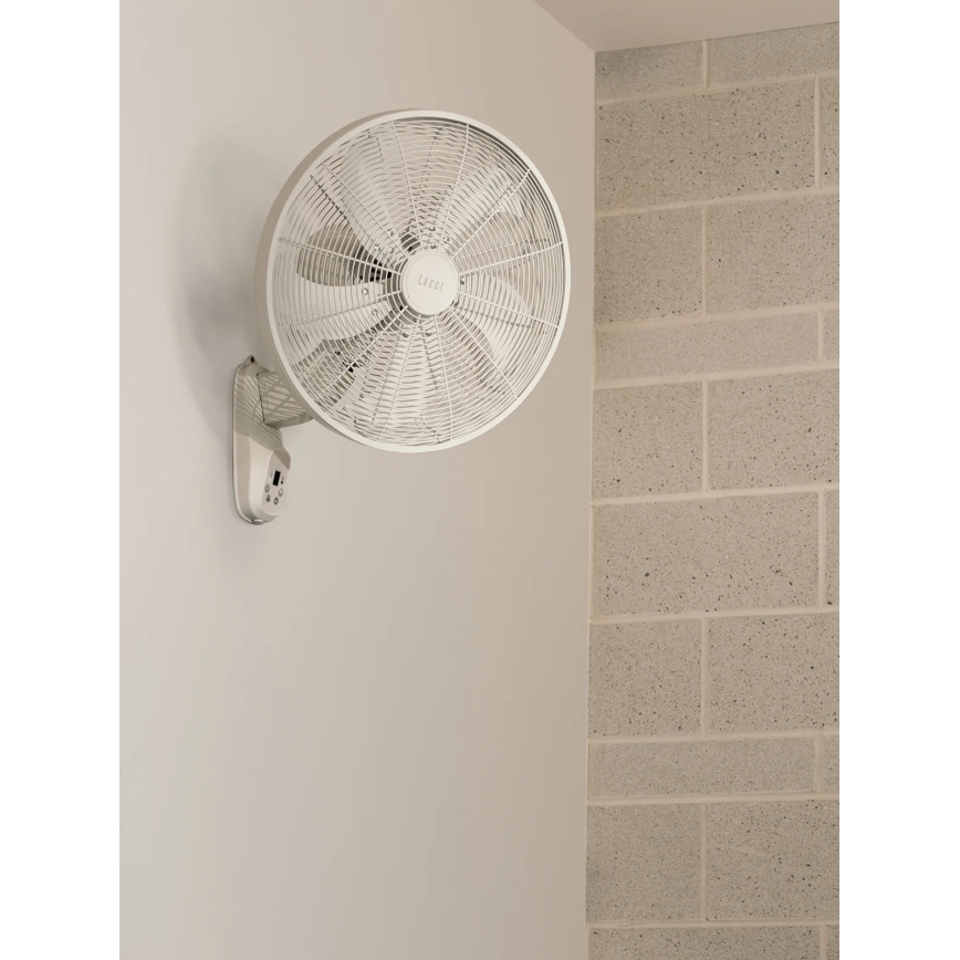 Lucci Air 21326649 - seinale paigaldatav ventilaator GLIDE 36W/230V, läbimõõt 45 cm, valge, kaugjuhtimispuldiga
