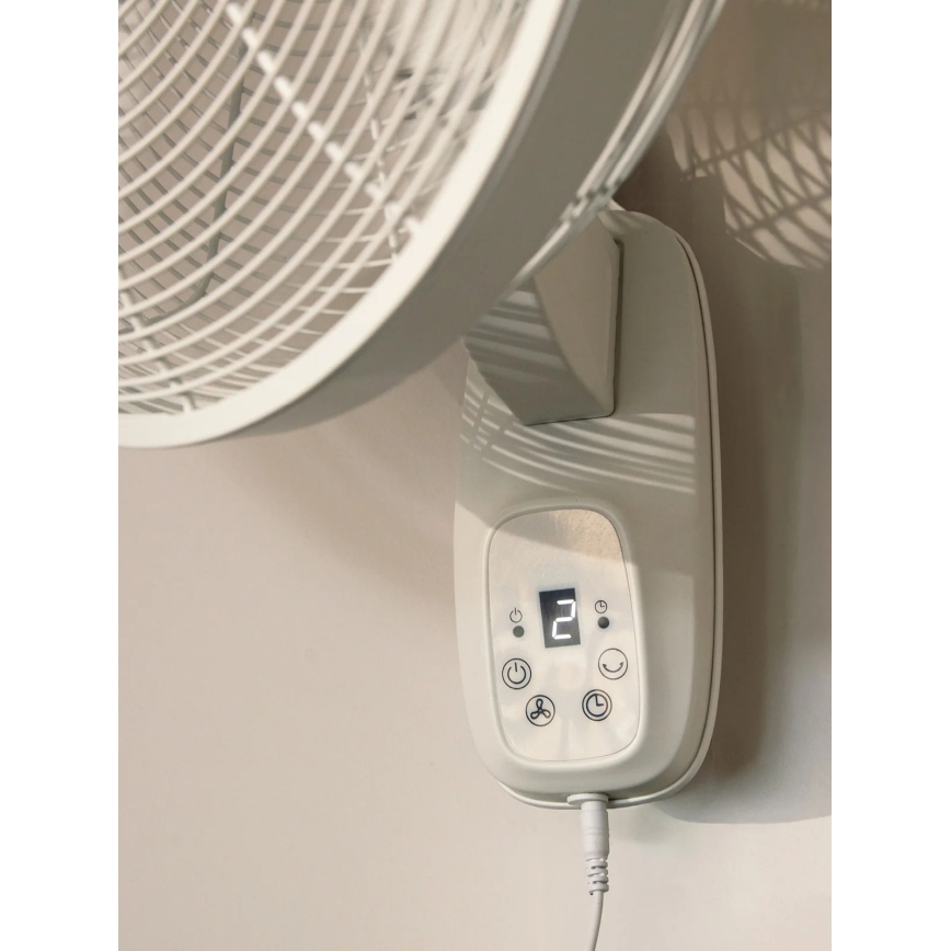 Lucci Air 21326649 - seinale paigaldatav ventilaator GLIDE 36W/230V, läbimõõt 45 cm, valge, kaugjuhtimispuldiga