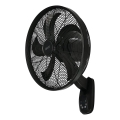 Lucci Air 21326749 - Seinale paigaldatav ventilaator GLIDE 36W/230V läbimõõt 45 cm must + kaugjuhtimispult