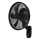 Lucci Air 21326749 - Seinale paigaldatav ventilaator GLIDE 36W/230V läbimõõt 45 cm must + kaugjuhtimispult