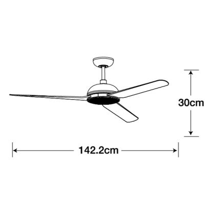 Lucci air 213300 - LED Hämardatav laeventilaator UNIONE 1xGX53/12W/230V pruun + kaugjuhtimispult