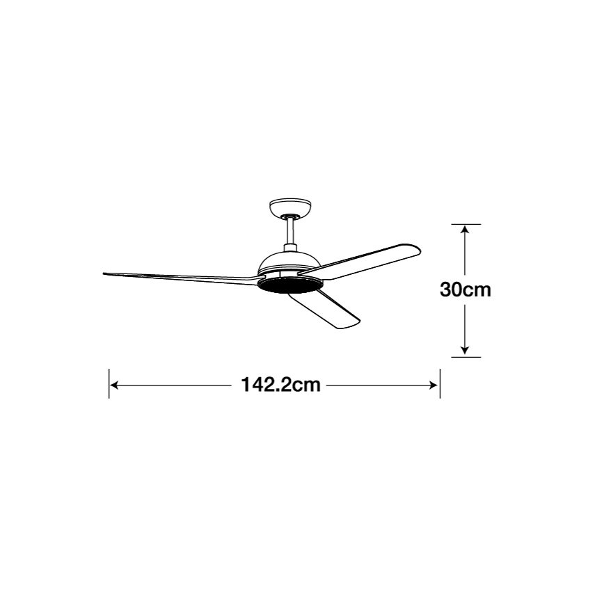 Lucci air 213300 - LED Hämardatav laeventilaator UNIONE 1xGX53/12W/230V pruun + kaugjuhtimispult