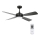 Lucci air 213303 - LED Hämardatav laeventilaator SLIPSTREAM 1xGX53/12W/230V must + pult