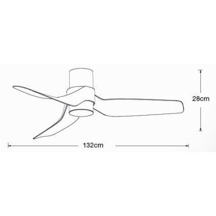 Lucci air 213354 - LED Hämardatav laeventilaator NAUTICA 1xGX53/12W/230V must + pult