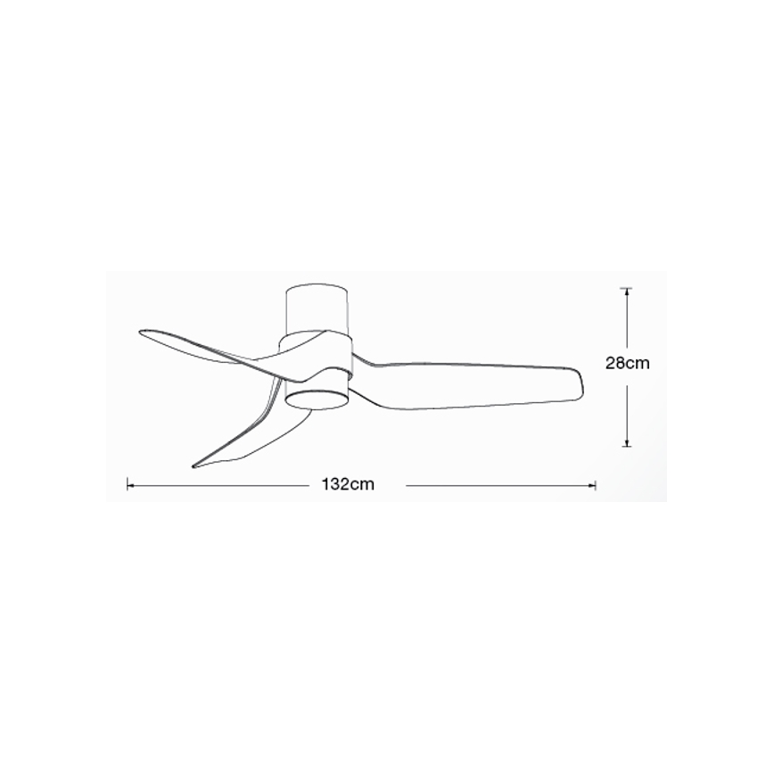 Lucci air 213354 - LED Hämardatav laeventilaator NAUTICA 1xGX53/12W/230V must + pult