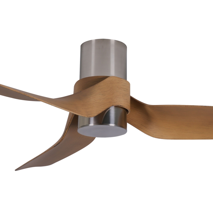 Lucci air 213355-LED Hämardatav laeventilaator NAUTICA 1xGX53/12W/230V pruun/läikiv kroom + kaugjuhtimispult
