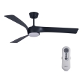 Lucci air 213358 - LED Hämardatav laeventilaator LINE 1xGX53/12W/230V must + pult