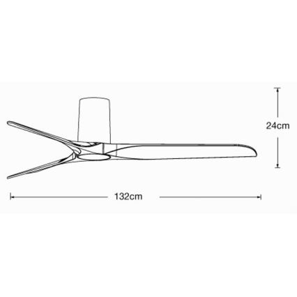 Lucci air 21610049 - Laeventilaator LONDO valge + kaugjuhtimispult