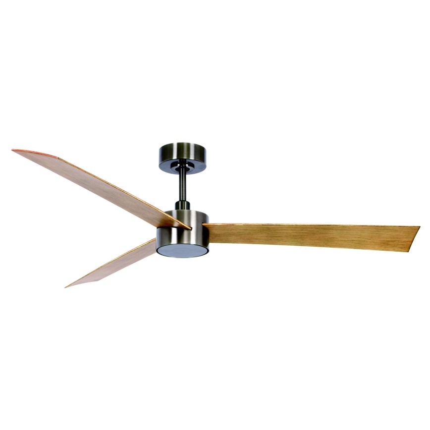 Lucci air 21610449 - LED Hämardatav laeventilaator CLIMATE 1xGX53/12W/230V pruun/läikiv kroom + kaugjuhtimispult