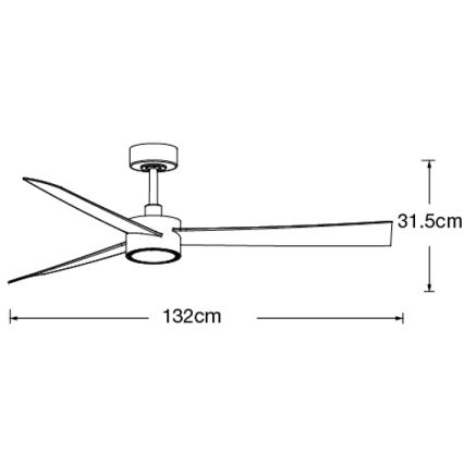 Lucci air 21610549- LED Hämardatav laeventilaator CLIMATE 1xGX53/12W/230V vengepuu/kuldne + kaugjuhtimispult
