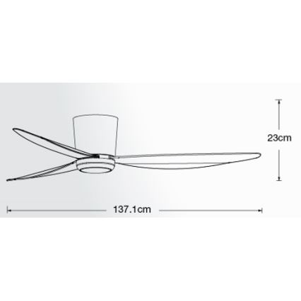Lucci air 21610649 - LED Hämardatav laeventilaator ARRAY 1xGX53/12W/230V valge + kaugjuhtimispult