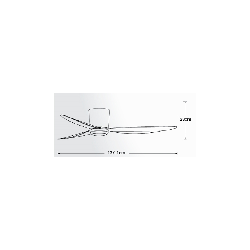 Lucci air 21610749 - LED Hämardatav laeventilaator ARRAY 1xGX53/12W/230V must + kaugjuhtimispult