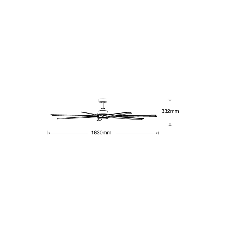 Lucci air 21610849 - Hämardatav laeventilaator ATLANTA 1xGX53/12W/230V valge+ + kaugjuhtimispult