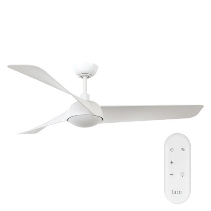Lucci Air 21617049 - hämardatav LED laeventilaator OSPREY 1xGX53/12W/230V läbimõõt 132 cm valge + kaugjuhtimispult