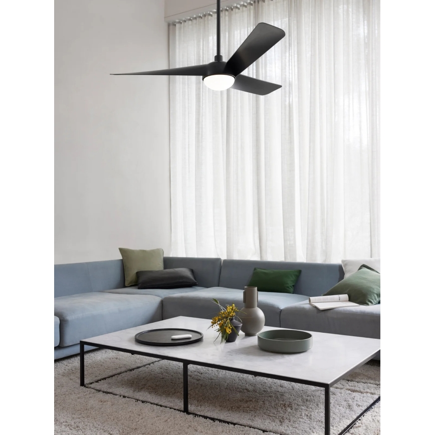 Lucci Air 21617149 - LED hämardatav laeventilaator OSPREY 1xGX53/12W/230V läbimõõt 132 cm must + kaugjuhtimispult