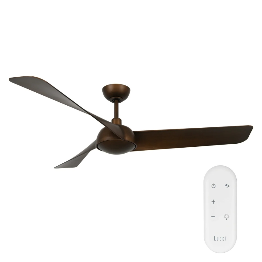 Lucci Air 21617249 - LED-hämardatav laeventilaator OSPREY 1xGX53/12W/230V, läbimõõt 132 cm, pronks + kaugjuhtimispult