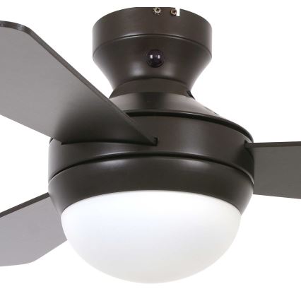 Lucci Air 512311 - Laeventilaator AIRLIE HUGGER 2xE27/15W/230V puit/pruun läbimõõt 91 cm + kaugjuhtimispult