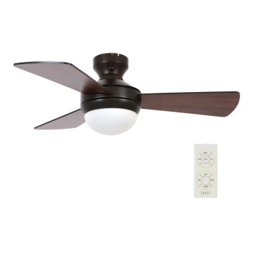 Lucci Air 512311 - Laeventilaator AIRLIE HUGGER 2xE27/15W/230V puit/pruun läbimõõt 91 cm + kaugjuhtimispult