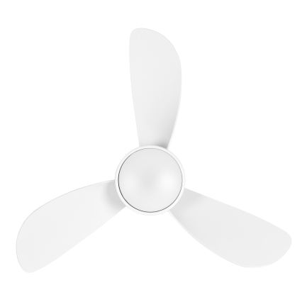 Lucci Air 51307149 - LED-hämardatav laeventilaator SYROS II, 18 W, 230 V, 3000/4000/6000 K, läbimõõt 76 cm, valge + kaugjuhtimispult