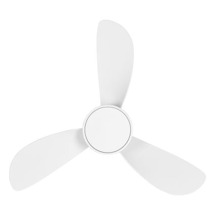 Lucci Air 51307149 - LED-hämardatav laeventilaator SYROS II, 18 W, 230 V, 3000/4000/6000 K, läbimõõt 76 cm, valge + kaugjuhtimispult