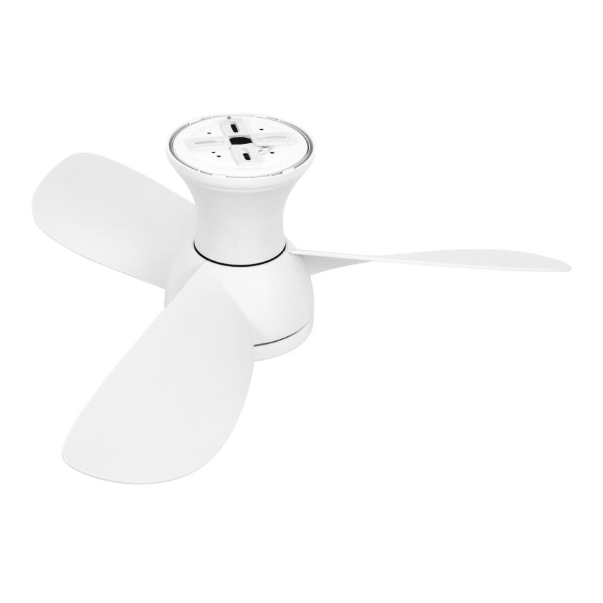 Lucci Air 51307149 - LED-hämardatav laeventilaator SYROS II, 18 W, 230 V, 3000/4000/6000 K, läbimõõt 76 cm, valge + kaugjuhtimispult