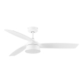 Lucci Air 513073 - Hämardatav LED laeventilaator BRONX LED/18W/230V 3000/4000/6000K läbimõõduga 132 cm valge + kaugjuhtimispult