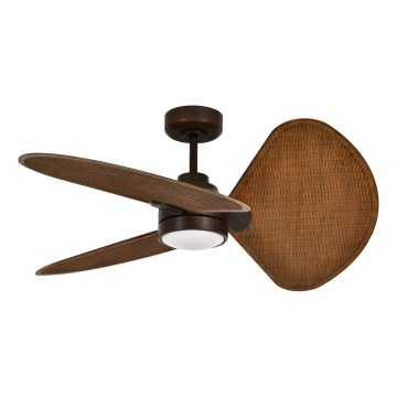 Lucci Air 51325649 - LED-hämardatav laeventilaator SABLE 1xGX53/12W/230V 3000/4000/5000K läbimõõt 91,5 cm pruun + kaugjuhtimispult