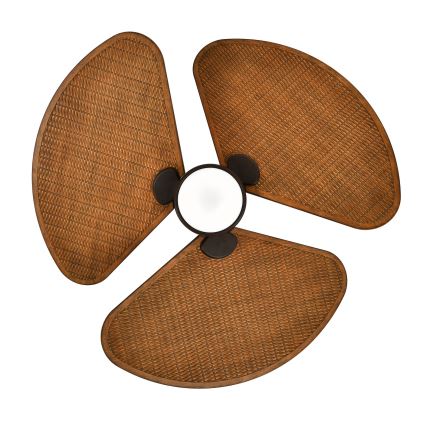 Lucci Air 51325649 - LED-hämardatav laeventilaator SABLE 1xGX53/12W/230V 3000/4000/5000K läbimõõt 91,5 cm pruun + kaugjuhtimispult
