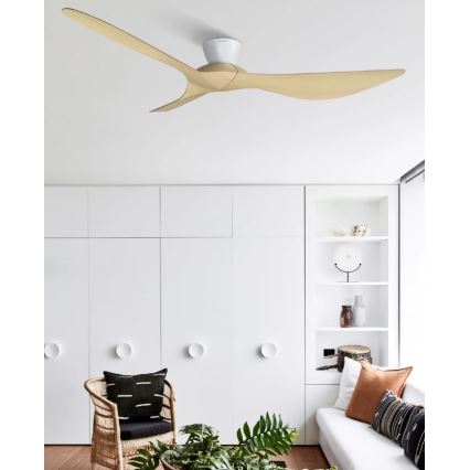 Lucci Air 514031 - laeventilaator KOTARA, läbimõõt 137 cm, beež/valge + kaugjuhtimispult