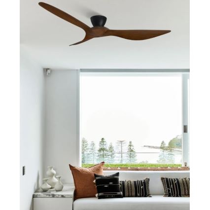 Lucci Air 514032 - Laeventilaator KOTARA läbimõõt 137 cm pruun/must + kaugjuhtimispult