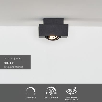 Lucide 09119/06/30 - LED Hämardatav kohtvalgusti XIRAX 1xGU10/5W/230V