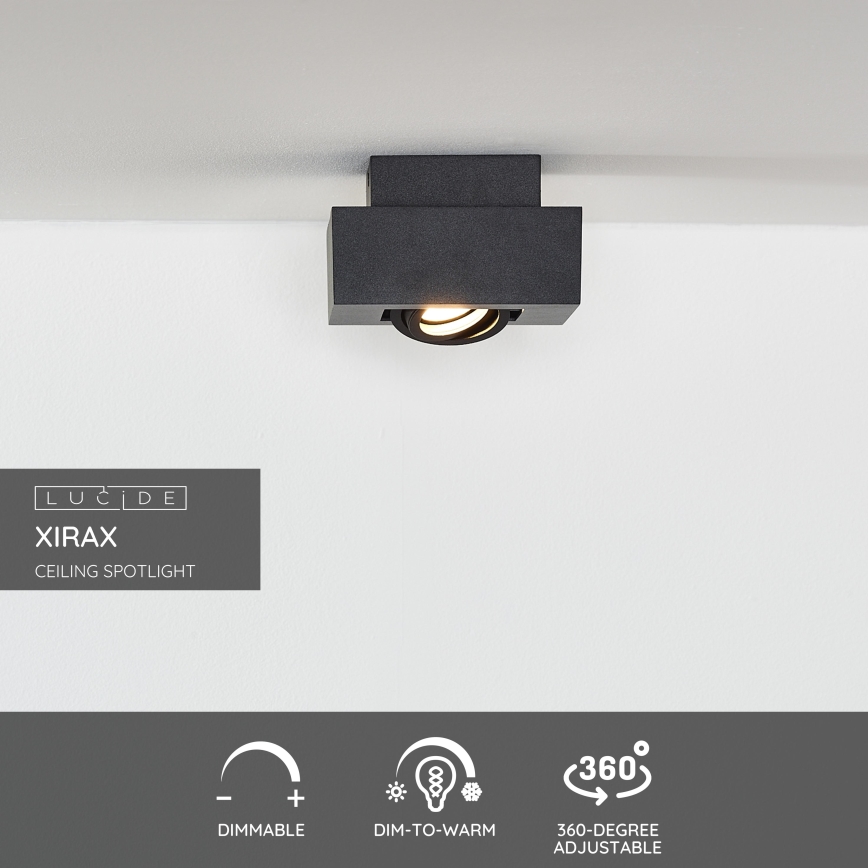 Lucide 09119/06/30 - LED Hämardatav kohtvalgusti XIRAX 1xGU10/5W/230V