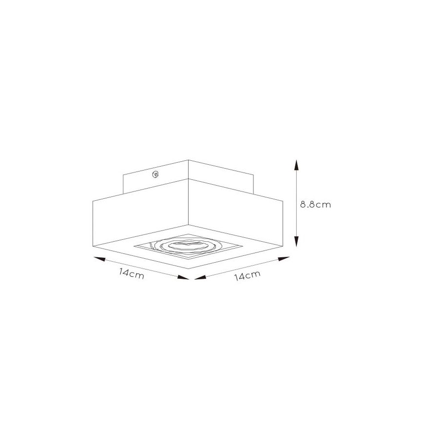 Lucide 09119/06/30 - LED Hämardatav kohtvalgusti XIRAX 1xGU10/5W/230V