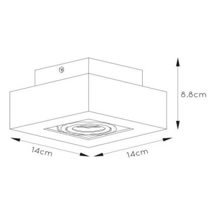 Lucide 09119/06/31 - LED Hämardatav kohtvalgusti XIRAX 1xGU10/5W/230V