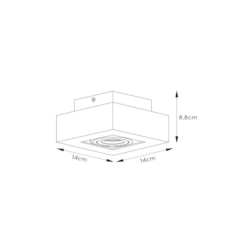 Lucide 09119/06/31 - LED Hämardatav kohtvalgusti XIRAX 1xGU10/5W/230V
