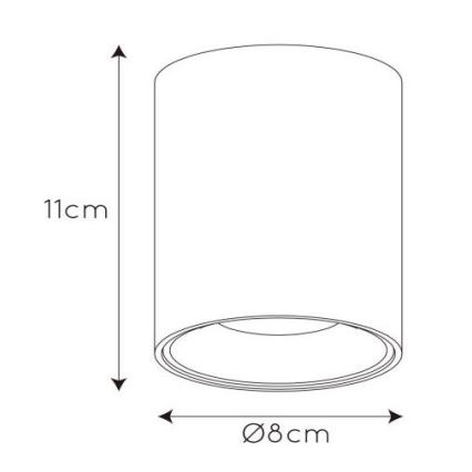 Lucide 09912/05/31 - LED Kohtvalgusti BENTOO 1xGU10/5W/230V valge
