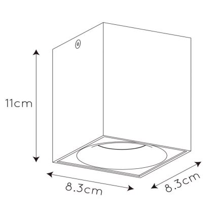 Lucide 09913/05/31 - LED Hämardatav kohtvalgusti BENTOO 1xGU10/5W/230V valge