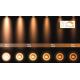 Lucide 09921/12/30 - LED Hämardatav kohtvalgusti FEDLER 1xGU10/12W/230V 2200-3000K CRI95 must
