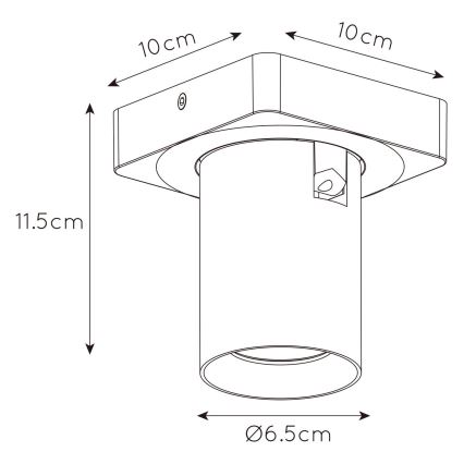 Lucide 09929/05/31 - LED Hämardatav kohtvalgusti NIGEL 1xGU10/5W/230V valge CRI95