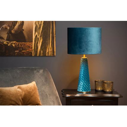 Lucide 10501/81/37 - Laualamp EXTRAVAGANZA VELVET 1xE27/60W/230V sinine