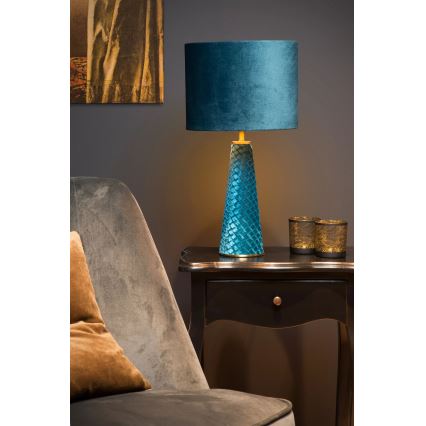 Lucide 10501/81/37 - Laualamp EXTRAVAGANZA VELVET 1xE27/60W/230V sinine