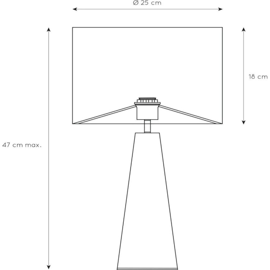 Lucide 10501/81/37 - Laualamp EXTRAVAGANZA VELVET 1xE27/60W/230V sinine