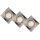 Lucide 11002/15/12 - KOMPLEKT 3x LED Hämardatav süvistatav valgusti FOCUS 1xGU10/5W/230V kroom kandiline