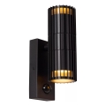 Lucide 11839/02/30 - Välisseinale paigaldatav seinavalgusti liikumisanduriga TIMBALA 2xGU10/7W/230V IP44