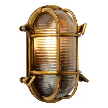 Lucide 11891/20/02 - Väli seinavalgusti DUDLEY 1xE27/40W/230V IP65 kuldne